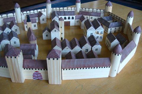 Weihnachtsbasteln - romantische Stadt 4. Weihnachtsbasteln - romantische Stadt